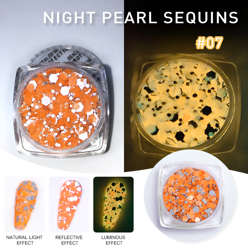 BOJUN BD07 | Reflective Luminous Chunky Glitter